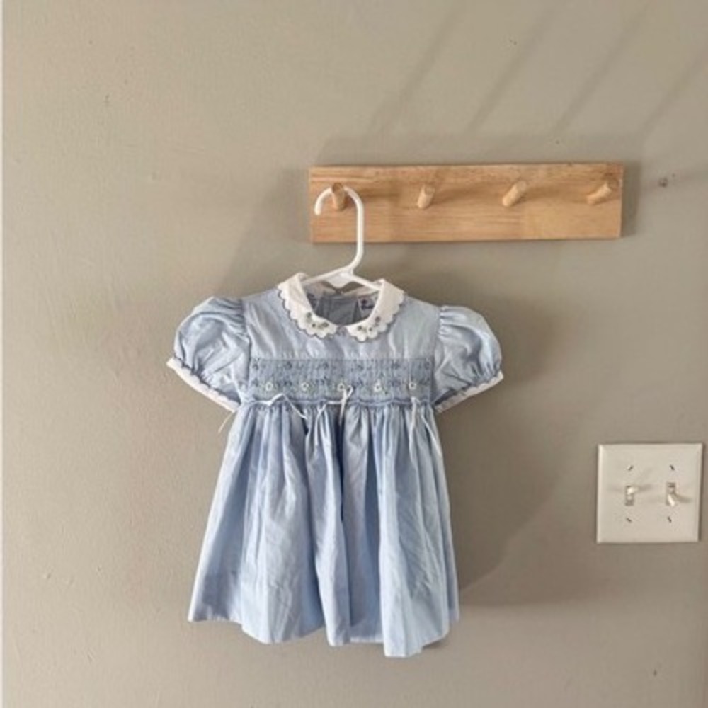 12m. Baby Kisses vintage blue dress